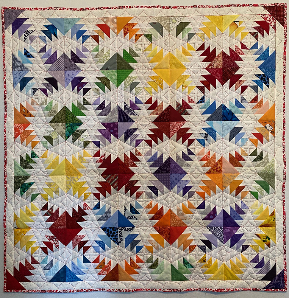 Sue Isaac, Scrappy Rainbow Pineapple