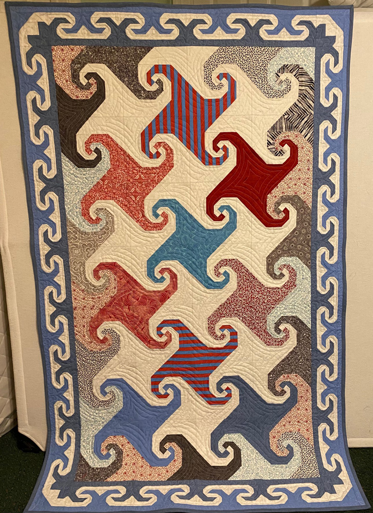 Sue Isaac, Snail's Trail with custom border