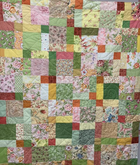 Multi Blocks Banded SHP Quilt by Julie Fredrickson