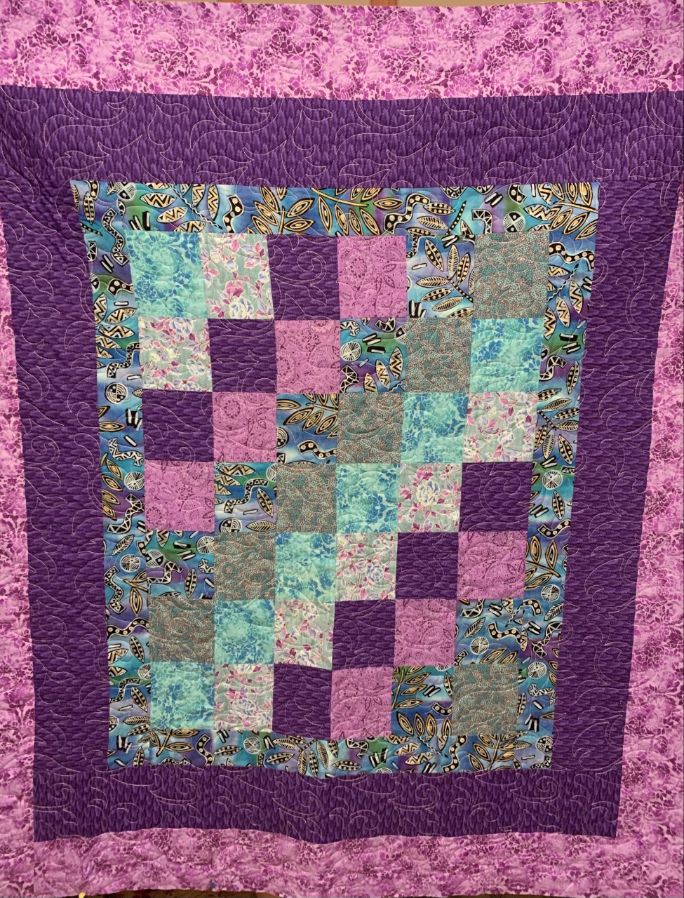 Purple Steps SHP Quilt by Julie Fredrickson