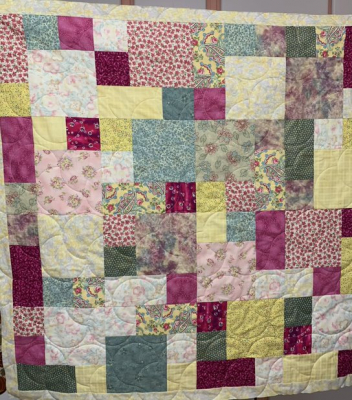 Aqua & Purple SHP Quilt by Julie Fredrickson